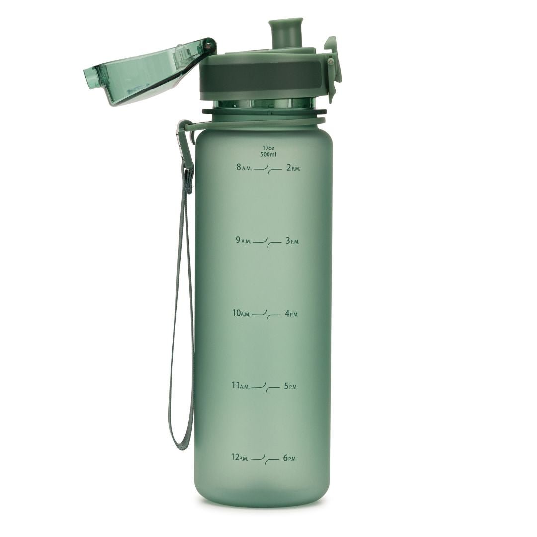 Coach 17 oz / 500 mL Water Bottle with Time Marker and Chug Lid