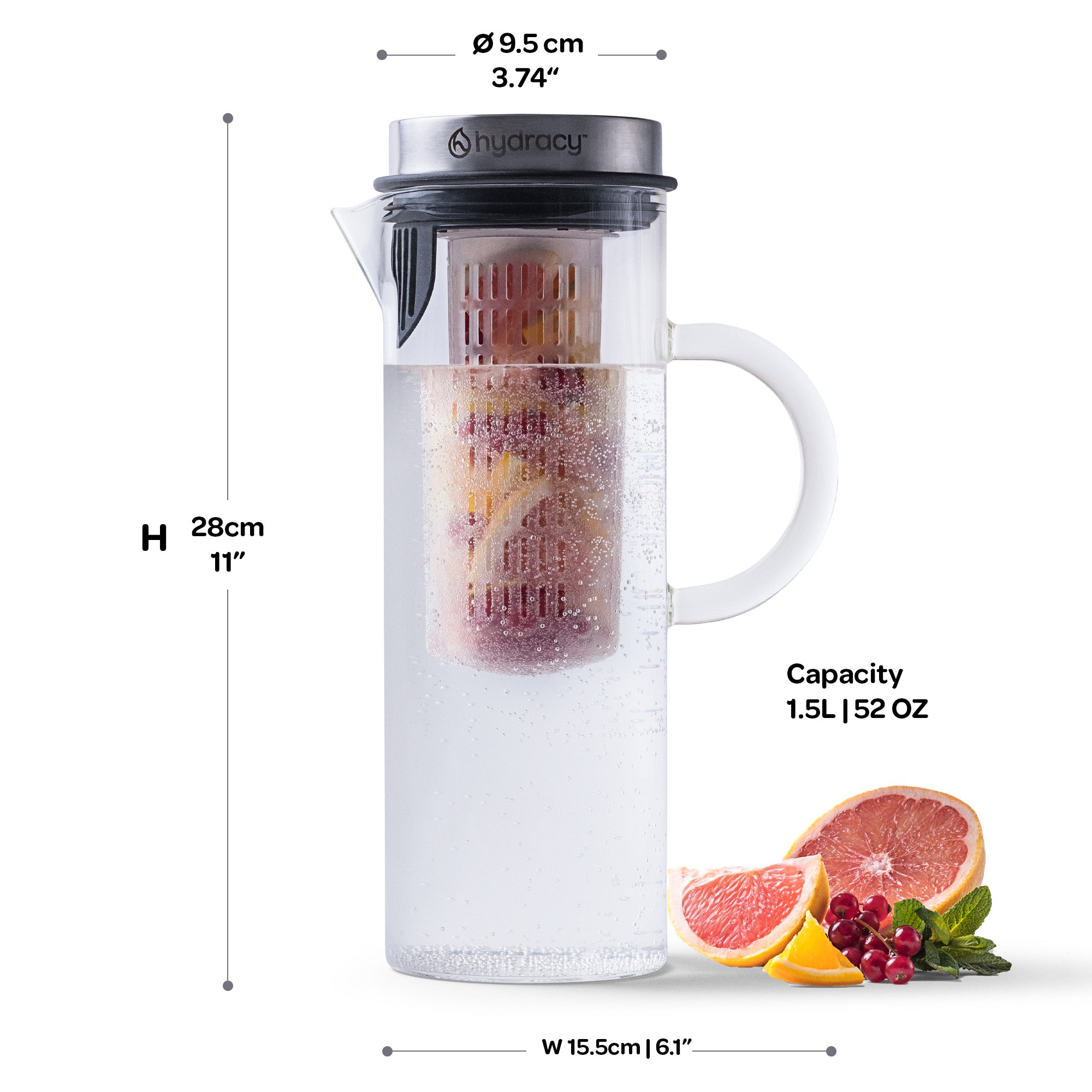 evenflo glass pitcher 1.5 L / 52 oz Glass Infusion Pitcher