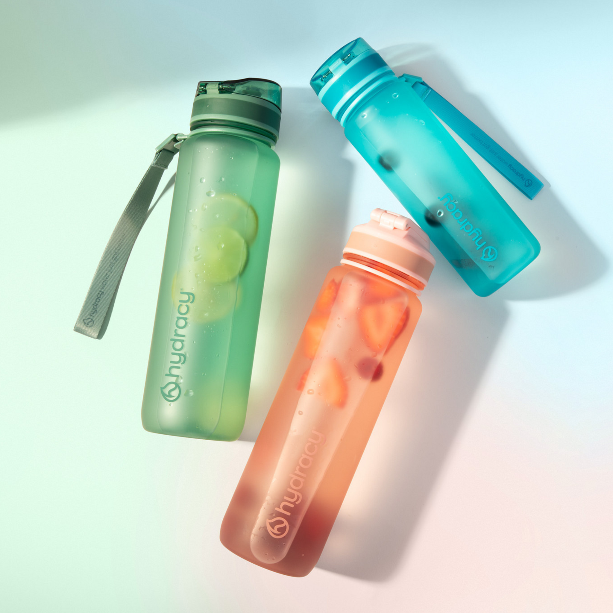 Hydracy Coach 32oz Water Bottle with Time Marker and Chug Lid