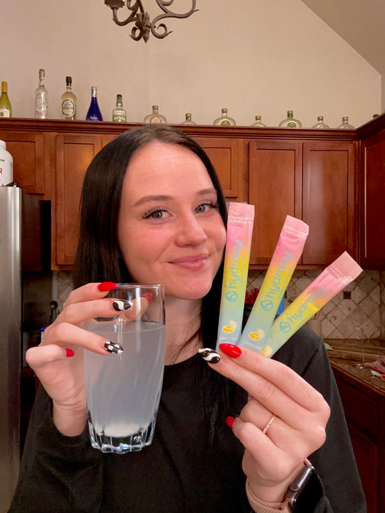 Kourtney with Hydracy sticks
